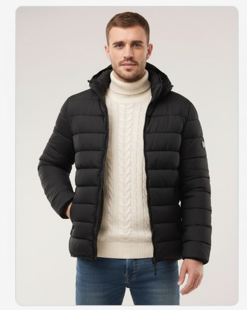 Stormvarg Herren Kapuzenjacke – Slim-Fit Winddicht & Warm