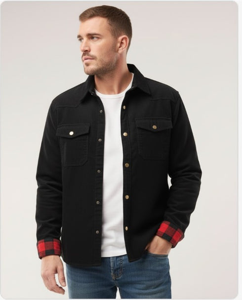 Korvan Herrenjacke – Karierte Arbeitsjacke sportlich & winddicht