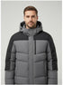 Falkran Herren Daunenjacke mit Kapuze und Full-Zip Frontverschluss
