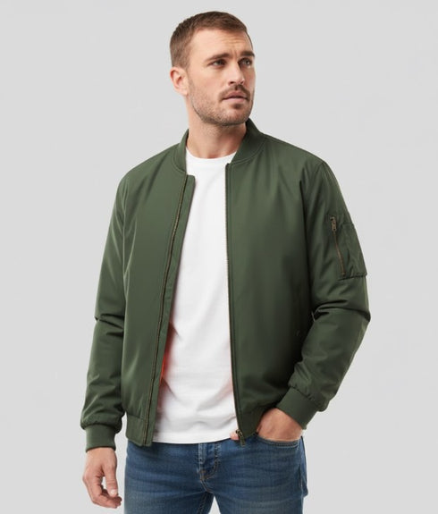 Stratonar Herren Winterjacke – winddicht gesteppte Fütterung vollzip