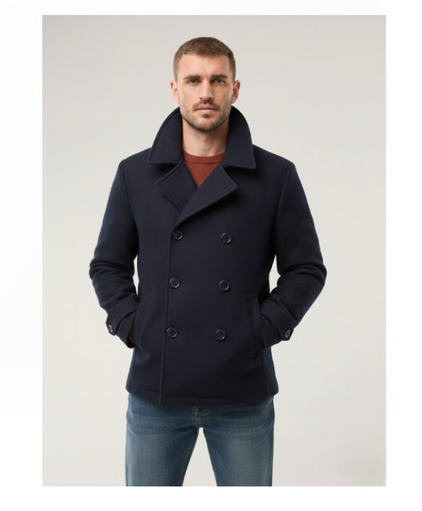 Korvran Herren Trenchcoat Winter – Business & Freizeitjacke