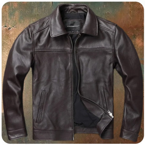 Kael Herren Lederjacke Slim Fit aus Rindsleder