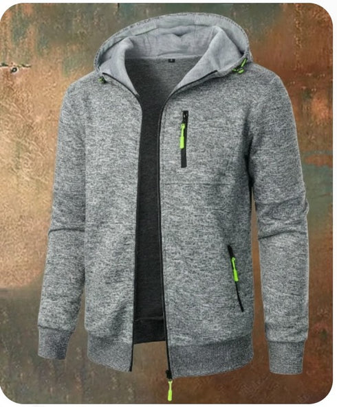 Klemens Herren Kapuzenpulloverjacke Slim Fit