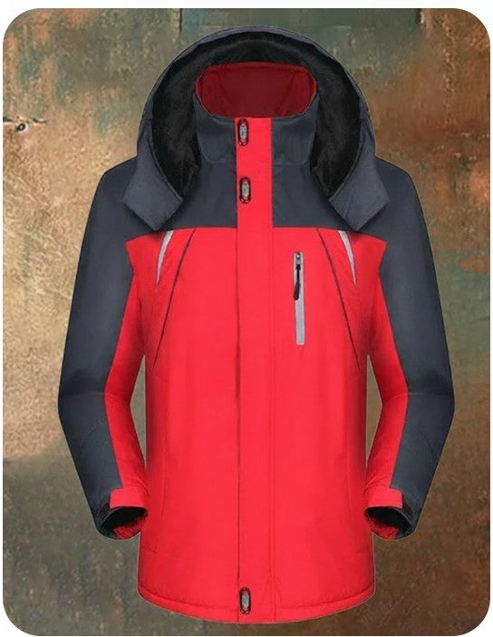 Reinhard Herren Fleece-Winterjacke mit Kapuze