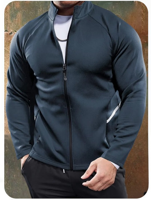 Siegfried Herren-Trainingsjacke Schmale Passform Schnelltrocknend