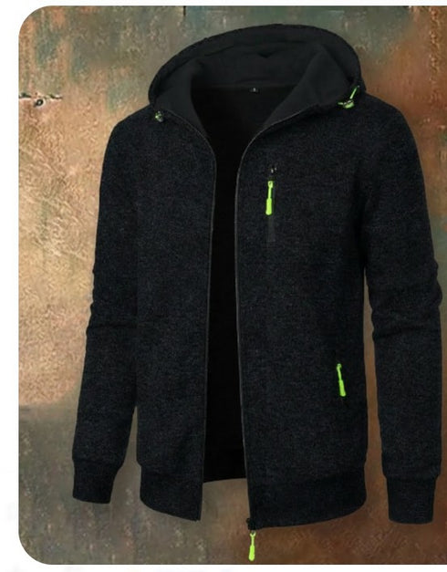 Klemens Herren Kapuzenpulloverjacke Slim Fit