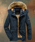 Kronen Herren Fleece-Baumwolljacke Oversize