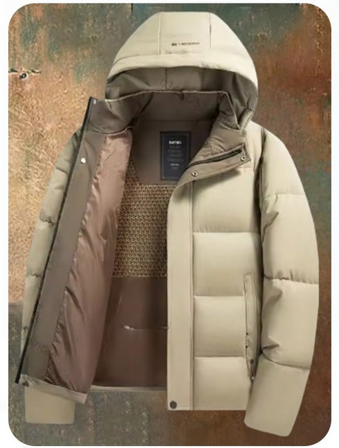 Braxen Herren-Winterjacke mit Kapuze Winddicht