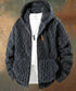 Ronar Herren Fleecejacke mit Kapuze und Vollzip