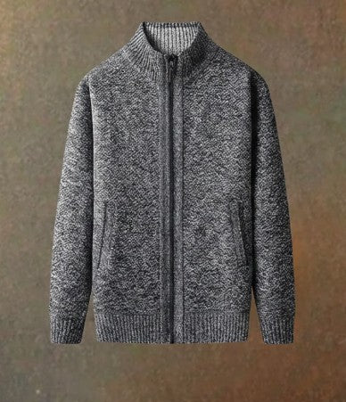 Falken Herren Strickjacke mit Stehkragen