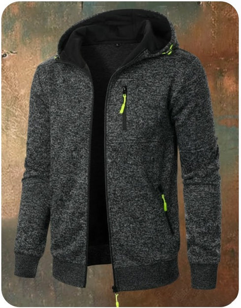 Klemens Herren Kapuzenpulloverjacke Slim Fit