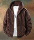 Ronar Herren Fleecejacke mit Kapuze und Vollzip