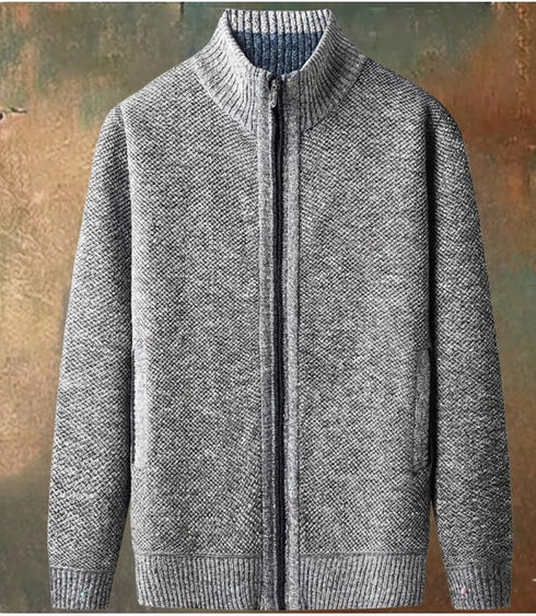 Falken Herren Strickjacke mit Stehkragen