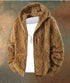 Ronar Herren Fleecejacke mit Kapuze und Vollzip