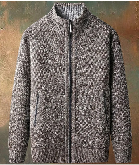 Falken Herren Strickjacke mit Stehkragen