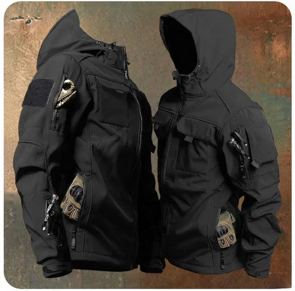 Ragnar Herren Taktische Softshell-Jacke mit Kapuze