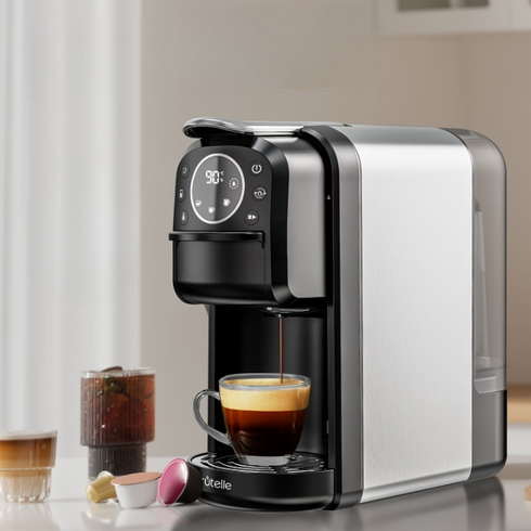 Kapselkaffeemaschine 3-in-1 | Abnehmbarer Wassertank 700 ml 1400 W