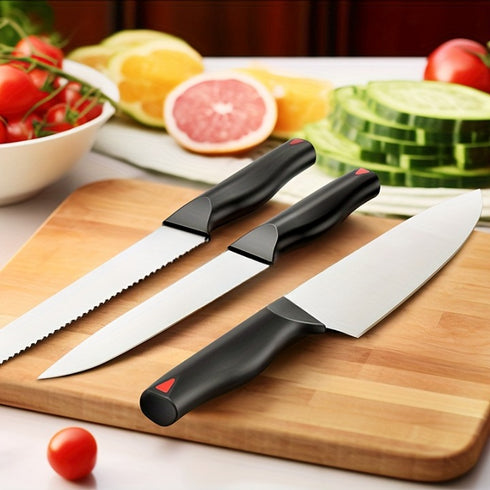 Kuro 15‑teiliges Hochkohlenstoff‑Messerset | Integrierter Schärfer & Messerblock | Shiraki