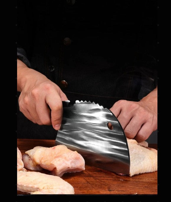 Kuro Handgeschmiedetes Hackmesser Kohlenstoffstahl | Shiraki