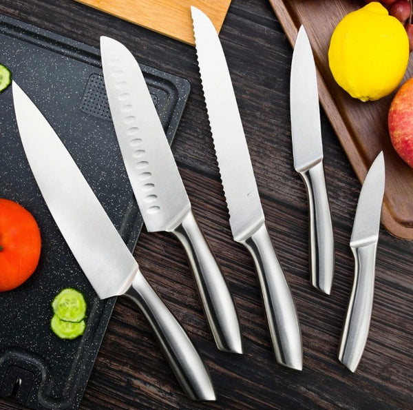Yuki 5-teiliges Küchenmesserset mit satinierter Klinge | Shiraki