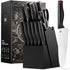 Seisen 15-teiliges Hochcarbon Küchenmesser-Set mit Messerblock | Shiraki