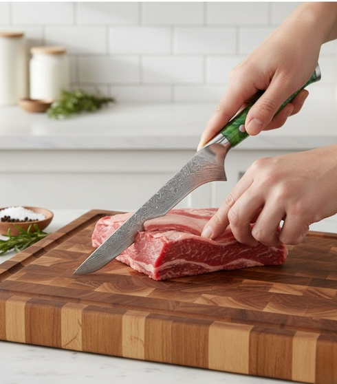 Tsubaki Ausbeinmesser 18 cm VG10-Kern mit ergonomischem Harzgriff | Shiraki