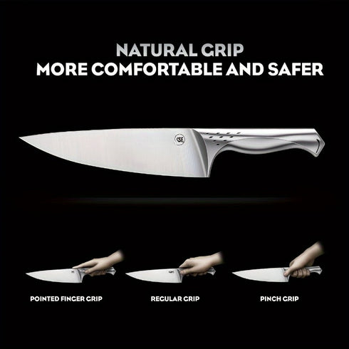 Kiritsuke 14-teiliges Messerset mit Block & Schärfer | Shiraki