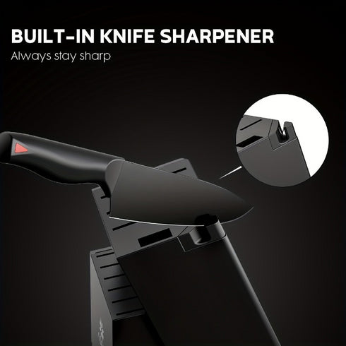 Seisen 15-teiliges Hochcarbon Küchenmesser-Set mit Messerblock | Shiraki