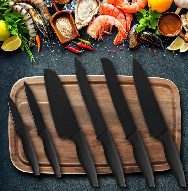 Kaito 6-teiliges Küchenmesser-Set Edelstahl | Shiraki