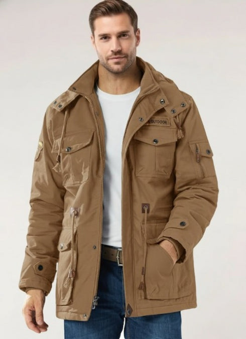 Magnivar Herren Winterjacke – fleecegefüttert robust warm