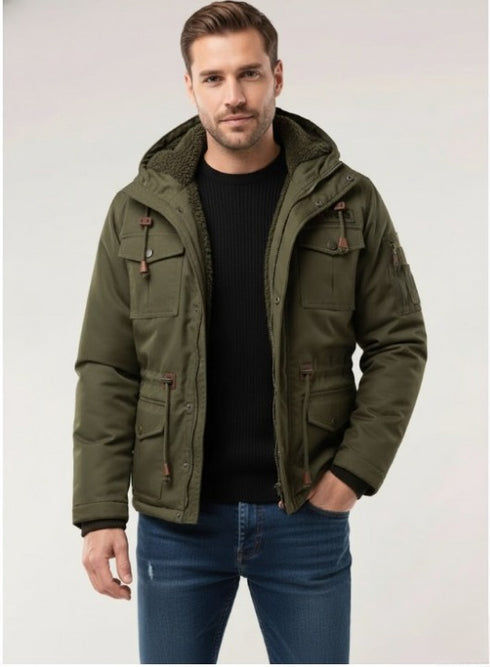 Magnovar Herren Winterjacke Fleecegefüttert Winddicht Warm