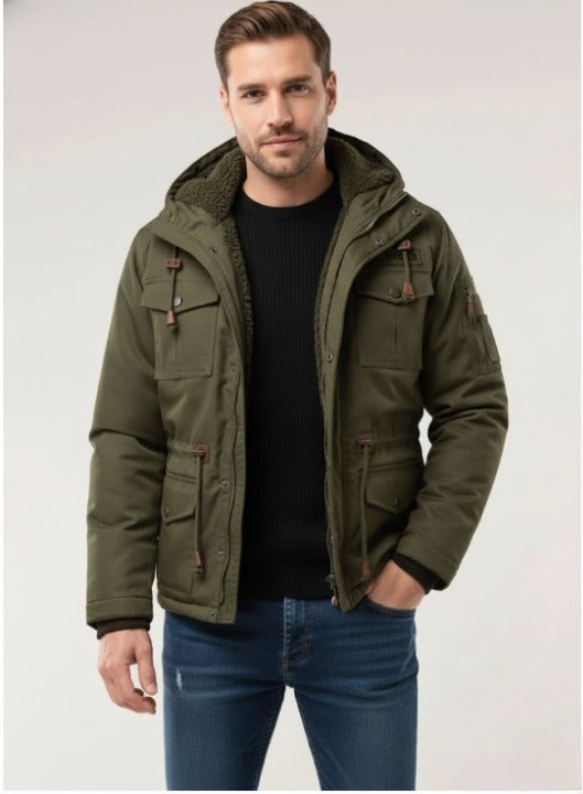 Magnovar Herren Winterjacke Fleecegefüttert Winddicht Warm