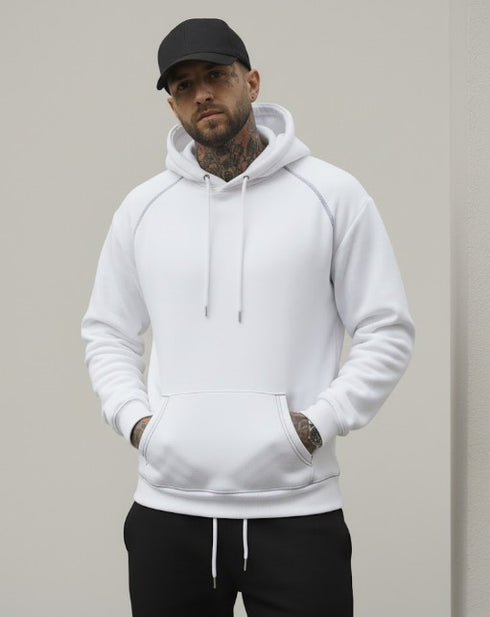 Kainos Herren Hoodie – Kängurutasche, elastische Manschetten und Saum