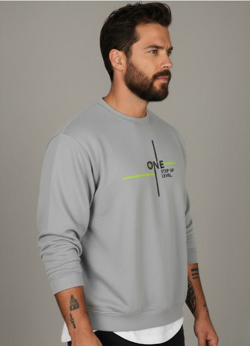 Dalvor Herren Pullover Print Langarm Rundhals