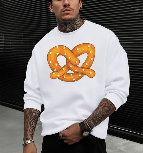 Malvor Herren Pullover Strick Weich Rundhals Langarm Sweatshirt