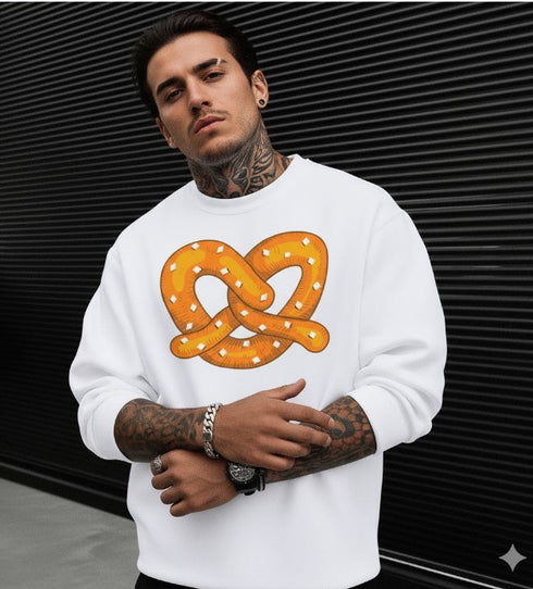 Malvor Herren Pullover Strick Weich Rundhals Langarm Sweatshirt