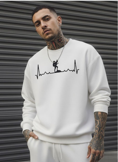 Melovin Herren Sweatshirts – Winterpullover mit Aufdruck