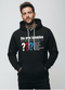 Verdan Unisex Hoodie Fragezeichen Print Visitenkarte Sweatshirt Pullover