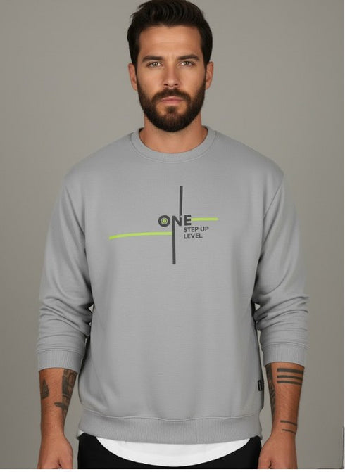 Dalvor Herren Pullover Print Langarm Rundhals