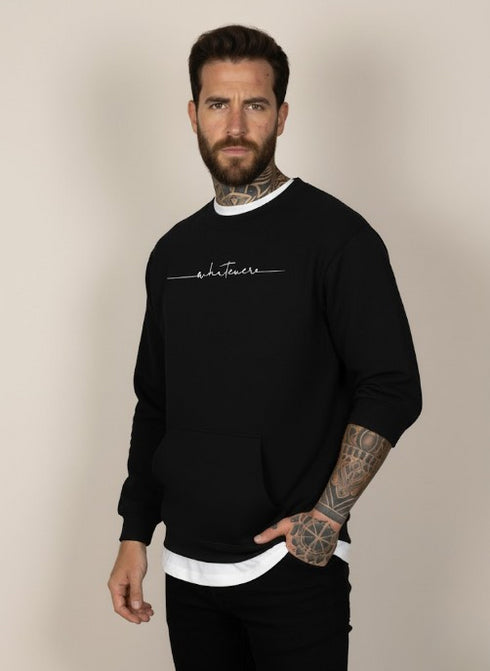Malron Unisex Rundhalsausschnitt – Übergroßer Pullover