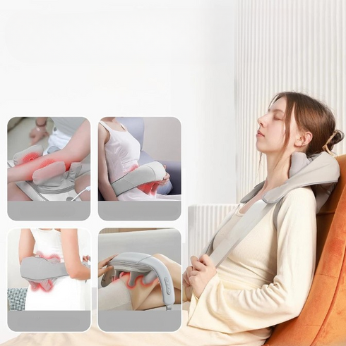 Kabelloses Nackenmassagegerät mit Wärme & 3D-Kneten | RelaxNeck