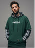 Ragnar Monogramm Hoodie Farbblockierender trendiger Pullover