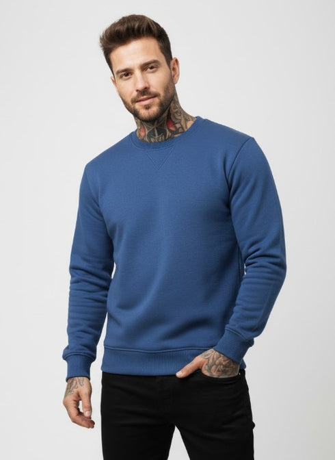 Arcturus Pullover Hoodie Rundhals Weiche Baumwolle Basic