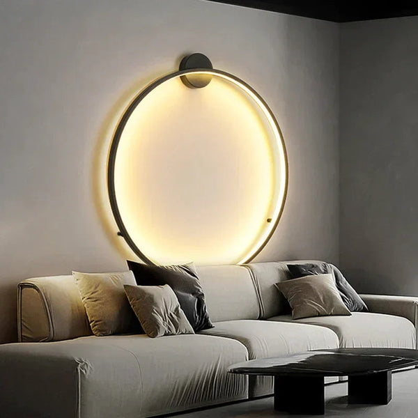 Runde Minimalistische LED-Wandleuchte