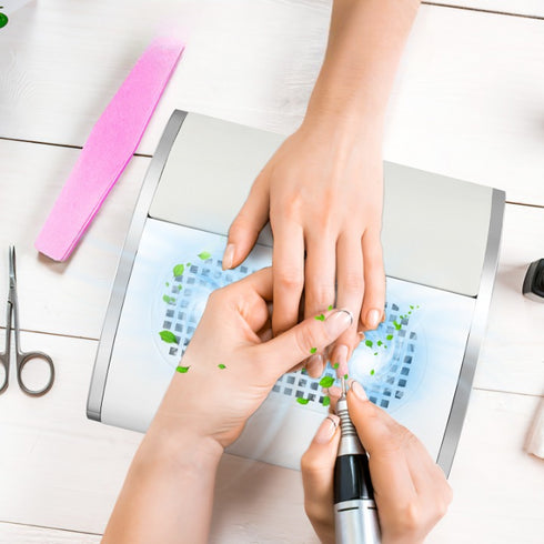 80W Nagelstaubabsauger | Mit Filter & 2 Staubbeuteln Staubentferner für Maniküre & Pediküre