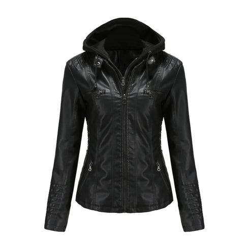 DAMEN WINTERJACKE MIT KAPUZE UND REISSVERSCHLUSS | WARM