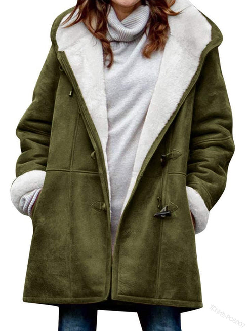 DAMEN FLEECEJACKE MIT INTEGRIERTER KAPUZE – WARM UND KOMFORTABEL