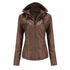 DAMEN WINTERJACKE MIT KAPUZE UND REISSVERSCHLUSS | WARM