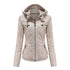 DAMEN WINTERJACKE MIT KAPUZE UND REISSVERSCHLUSS | WARM