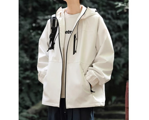 DAMEN LANGARM REGENJACKE MIT KAPUZE - WINDDICHT